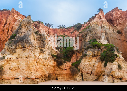 Praia da Rocha Strand am Atlantik im Süden Portugals Algarve Stockfoto