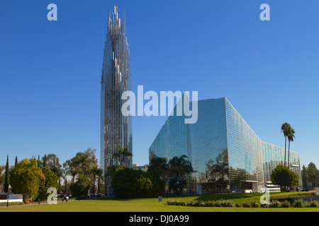 Christus-Kathedrale, formal bekannt als der Crystal Cathedral in Garden Grove Kalifornien USA, entworfen von dem Architekten Philip Johnson Stockfoto