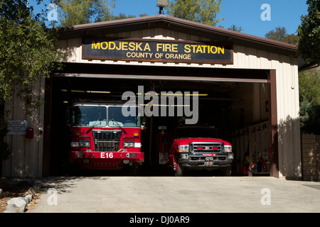 Modjeska Canyon Freiwillige Feuerwehr in den Cleveland National Forest Southern California Stockfoto