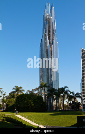 Christus-Kathedrale, formal bekannt als der Crystal Cathedral in Garden Grove Kalifornien USA, entworfen von dem Architekten Philip Johnson Stockfoto