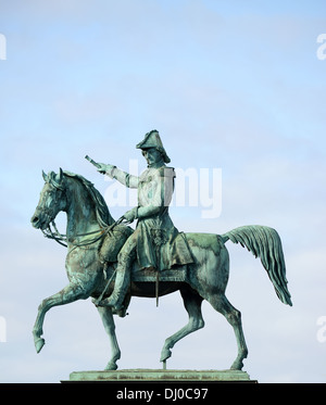 Statue des ehemaligen Königs Charles XIV John von Schweden (Stockholm) Stockfoto