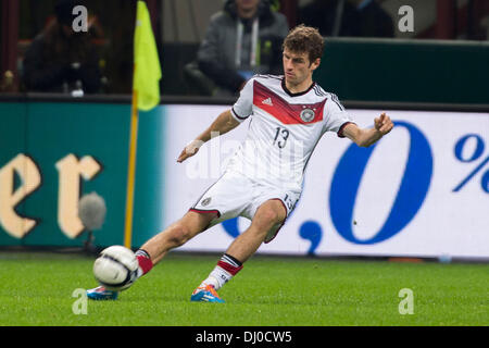 Mailand, Italien. 15. November 2013. Thomas Müller (GER) Fußball / Fußball: internationale Freundschaftsspiel zwischen Deutschland und Italien 1: 1 im Giuseppe Meazza Stadium in Mailand, Italien. © Maurizio Borsari/AFLO/Alamy Live-Nachrichten Stockfoto