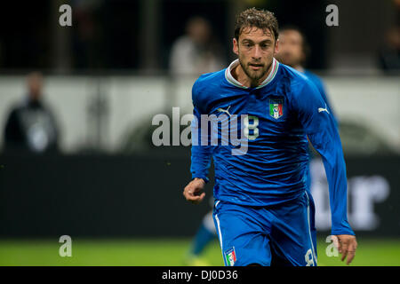 Mailand, Italien. 15. November 2013. Claudio Marchisio (ITA) Fußball / Fußball: internationale Freundschaftsspiel zwischen Deutschland und Italien 1: 1 im Giuseppe Meazza Stadium in Mailand, Italien. © Maurizio Borsari/AFLO/Alamy Live-Nachrichten Stockfoto