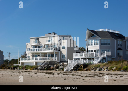 Strandhäuser in Hampton Beach, New Hampshire, USA Stockfoto