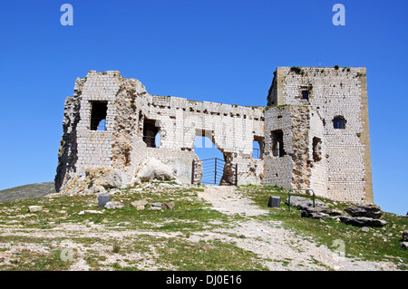 Star Castle (Castillo de la Estrella) oben auf dem Hügel, Teba, Provinz Malaga, Andalusien, Spanien, Europa. Stockfoto