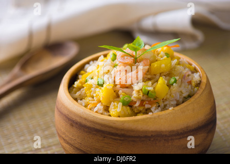 Nasi Goreng, indonesischer gebratener Reis Stockfoto