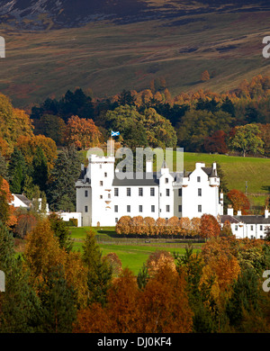 Blair Castle Autumn, Perthshire, Perth und Kinross, Schottland, Großbritannien Stockfoto