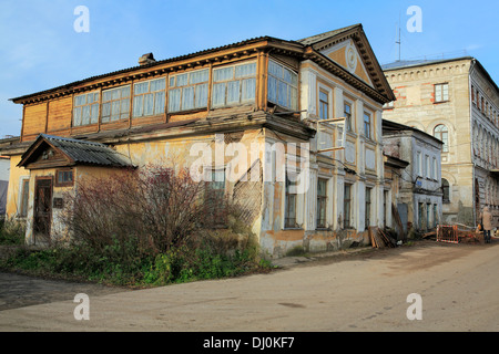 Altes Haus, Balakhna, Gebiet Nischni Nowgorod, Russland Stockfoto