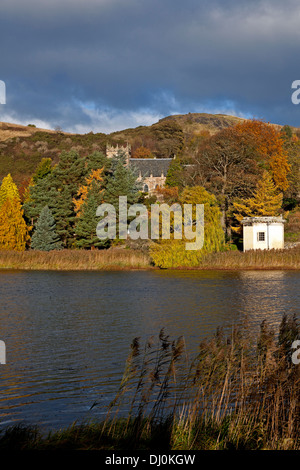 Duddingston Loch Herbst Edinburgh Schottland UK Stockfoto