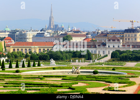 Unteres Belvedere, Wien, Österreich Stockfoto