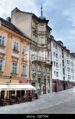 Straße in der Altstadt, Bratislava, Slowakei Stockfoto