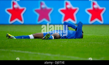 Italiens Mario Balotelli während der internationalen Fußballspiel Italien gegen Deutschland im Giuseppe-Meazza-Stadion in Mailand, Italien, 15. November 2013. Foto: Thomas Eisenhuth/dpa Stockfoto