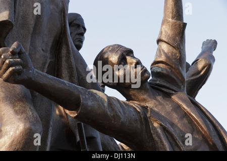 Denkmal auf dem südlichen Hang des Ettersberg, Buchenwald Concentration Camp Deutschland während der Deutschen Demokratischen Republik gebaut Stockfoto