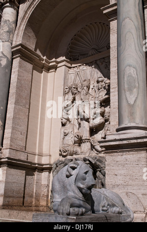 Brunnen von Moses - Fontana Acqua Felice am Quirinal Hügel, Rom Italien Stockfoto