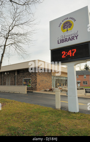 Kleinstadt American Library Stockfoto