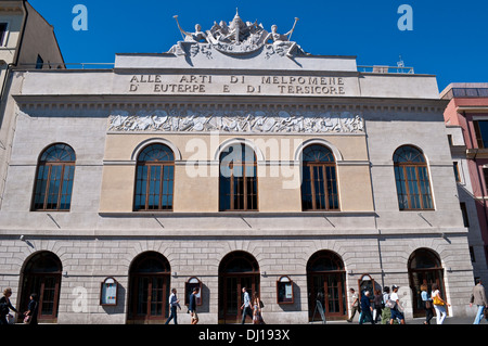 Teatro Argentina, 18. Jahrhundert Oper und Theater, Largo di Torre Argentina, Campus Martius, Rom, Italien Stockfoto