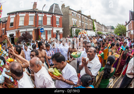 Rath Yatra Festival von Murugan Tempel North London UK Stockfoto