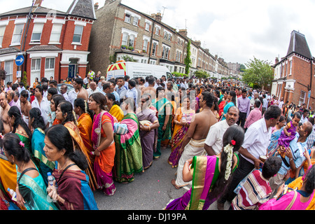 Rath Yatra Festival von Murugan Tempel North London UK Stockfoto