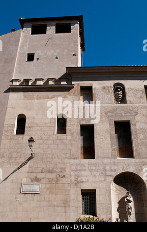 Gebäude am Piazza Capo di Ferro in Campo de' Fiori Bezirk, Rom, Italien Stockfoto