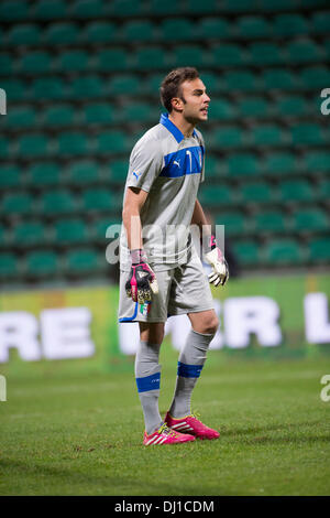 Reggio Emilia, Italien. 14. November 2013. Francesco Bardi (ITA) Fußball / Fußball: UEFA European u-21-Meisterschaft 2015 Qualifying Runde Gruppe 9 match zwischen Italien 3-0 Nordirland Mapei-Stadion in Reggio Emilia, Italien. © Maurizio Borsari/AFLO/Alamy Live-Nachrichten Stockfoto