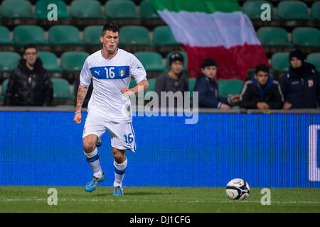 Reggio Emilia, Italien. 14. November 2013. Salvatore Molina (ITA) Fußball / Fußball: UEFA European u-21-Meisterschaft 2015 Qualifying Runde Gruppe 9 match zwischen Italien 3-0 Nordirland Mapei-Stadion in Reggio Emilia, Italien. © Maurizio Borsari/AFLO/Alamy Live-Nachrichten Stockfoto