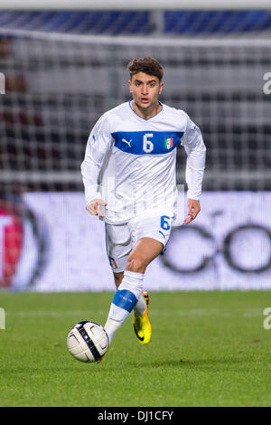 Reggio Emilia, Italien. 14. November 2013. Luca Antei (ITA) Fußball / Fußball: UEFA European u-21-Meisterschaft 2015 Qualifying Runde Gruppe 9 match zwischen Italien 3-0 Nordirland Mapei-Stadion in Reggio Emilia, Italien. © Maurizio Borsari/AFLO/Alamy Live-Nachrichten Stockfoto