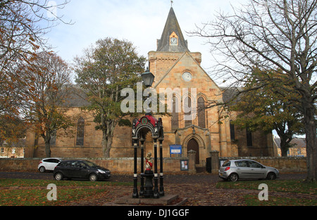 Fassade der Kathedrale von Dornoch Schottland november 2013. Stockfoto