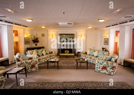 Innenraum der Royal Yacht Britannia Stockfoto