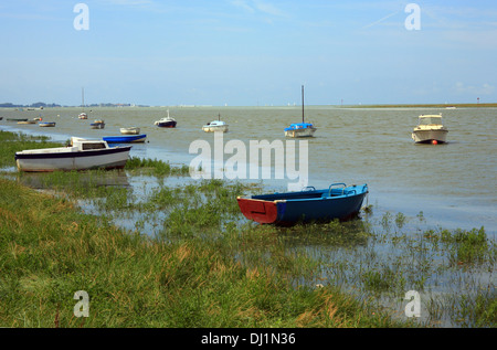 Somme Fluß von St Valery Sur Somme, Somme, Quai Blavet, Picardie