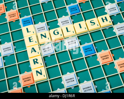 Scrabble Wort Brettspiel von Mattel / Hasbro Stockfoto