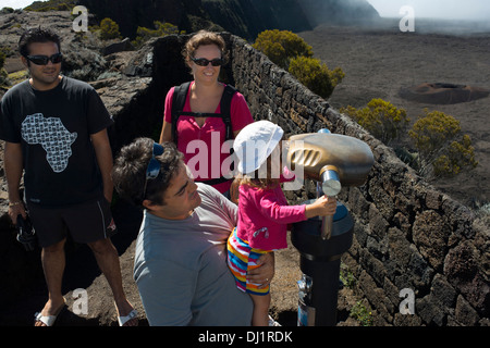 Piton De La Fournaise Vulkan. Piton De La Fournaise ist einer der aktivsten Vulkane der Welt. Piton De La Fournaise Vulkan Stockfoto