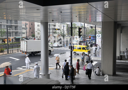 Eingang in den Keller des Skytree Tower Tokyo Japan Stockfoto