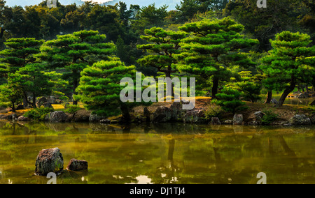 Garten der Tenryu-Ji-Tempel oder Tenryu Shiseizen-Ji, UNESCO-Welterbe, Kyoto, Japan Stockfoto