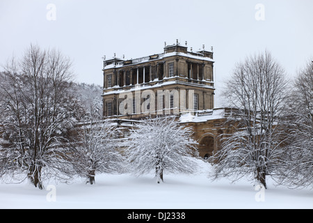 Eine Winters-Szene, das Belvedere im Schnee Stockfoto