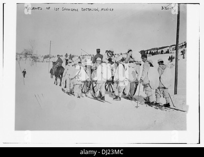 Rekruten des 1. Bataillons der Schneeschuh, München (LOC) Stockfoto