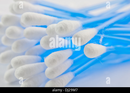 Makroaufnahme von Baumwolle Knospen Hintergrund Stockfoto