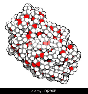 Polyethylenglykol (PEG, Polyethylen-Oxid, PEO) 10.000 Molekül, chemische Struktur. Formen der PEG sind als Abführmittel verwendet... Stockfoto