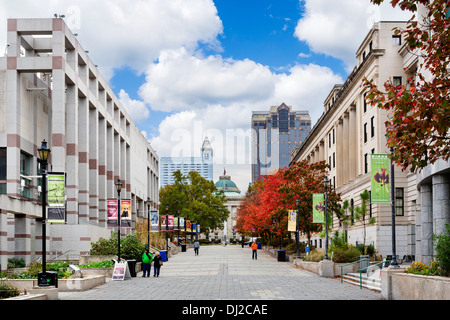 Museen und Galerien auf Bicentennial Plaza in der Innenstadt von Raleigh, North Carolina, USA Stockfoto