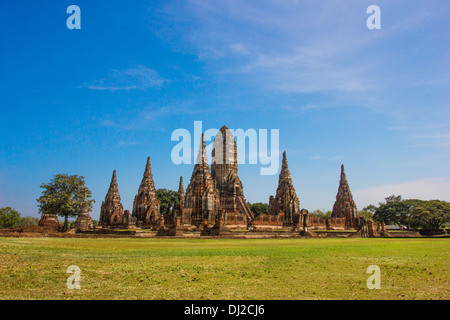 Wat Chaiwatthanaram, Tem Ple von Ayutthaya Historical, Thailand Stockfoto