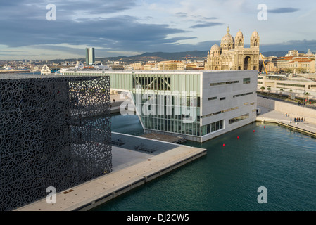 Marseille-MUCEM Museum und Villa Mediterranee Stockfoto