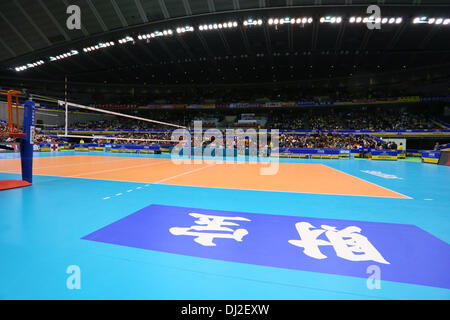 Tokyo Metropolitan Gymnasium, Tokio, Japan. 17. November 2013. Gesamtansicht, 17. November 2013 - Volleyball: FIVB Volleyball Grand Champions Cup final Frauentag am Tokyo Metropolitan Gymnasium, Tokio, Japan. © AFLO SPORT/Alamy Live-Nachrichten Stockfoto