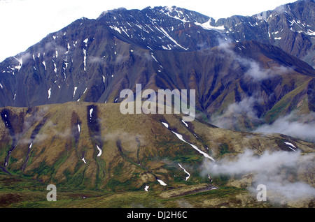 Luftaufnahmen - Wrangell St. Elias Mountains Stockfoto