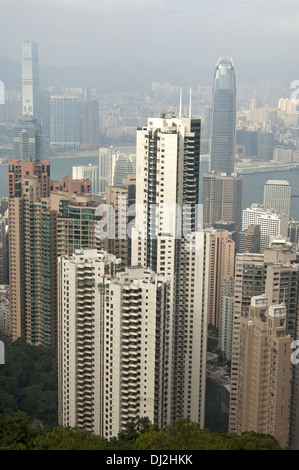 Wolkenkratzer-Landschaft in Hong Kong Stockfoto