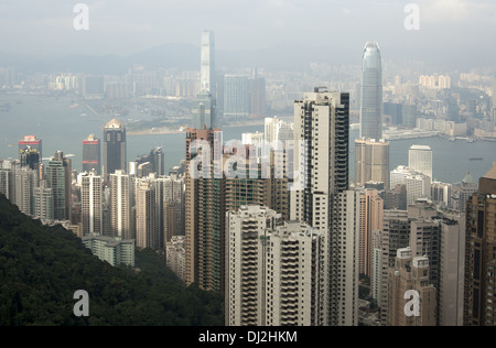 Wolkenkratzer-Landschaft in Hong Kong Stockfoto