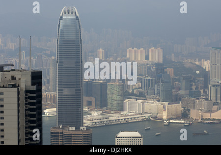 Wolkenkratzer in Hongkong Stockfoto