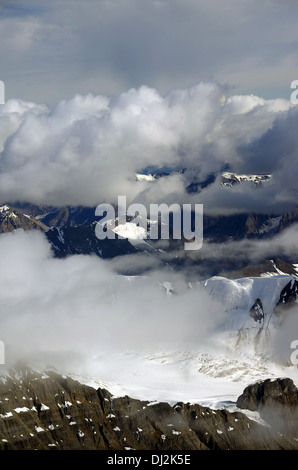 Luftaufnahmen - Wrangell St. Elias Mountains Stockfoto