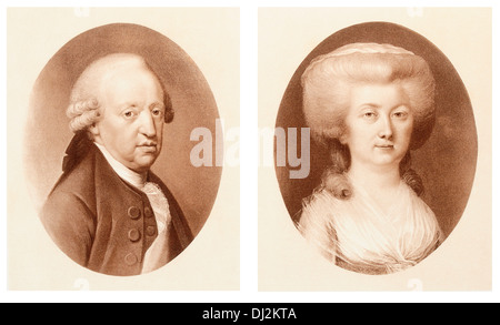 Prinz Charles Edward Stuart und Louise Gräfin von Albany Stockfoto