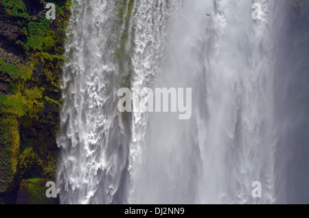 Die mächtigen Skogafoss Stockfoto