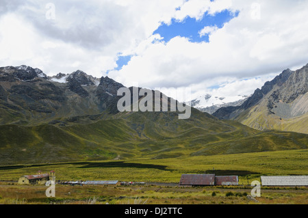 Peru-Anden - Pass ABRA LA RAYA Stockfoto