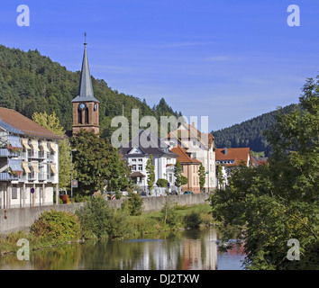 Wolfach, einer Stadt im Schwarzwald Stockfoto